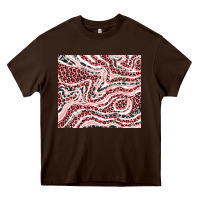 Chocolate Brown pinky leopard and cowhide valentine's day Heavy Core Tee - RanaPortraitStore