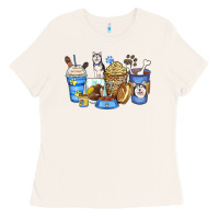 Bone siberian husky coffee cups Ladies Tee - Zillion Design Studio