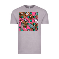 Vintage Zinc Medicines And Pills Seamless Pattern Vintage Tee - BundleAndBundleShop