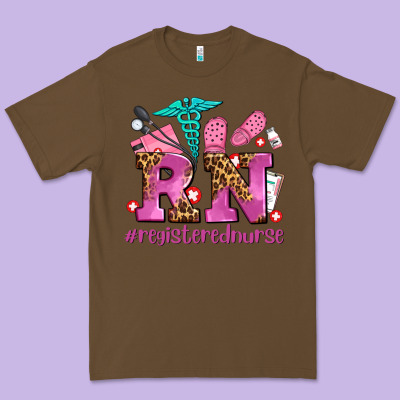 Registered Nurse With Crocs Premium Tee Designed By Adodesignshop