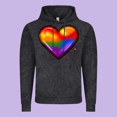 Pride Heart Vintage Hoodie Designed By Jahusdesignshop