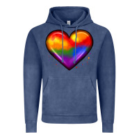 Vintage Denim pride heart Vintage Hoodie - JahusDesignShop
