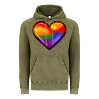 Vintage Olive pride heart Vintage Hoodie - JahusDesignShop