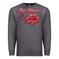Charcoal Heather be mine kiss Premium Sweatshirt - RanaPortraitStore