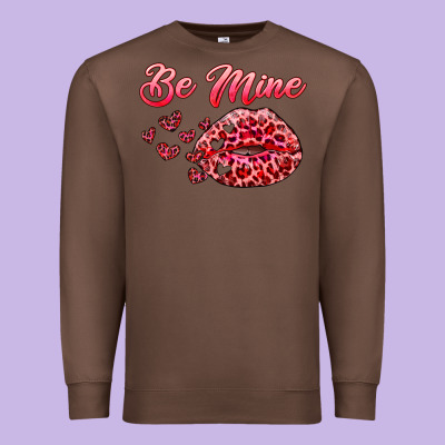 Be Mine Kiss Premium Sweatshirt Designed By Ranaportraitstore