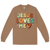 Toasted Coconut jesus loves me Long Sleeve Tee - MaliasSmallBusiness