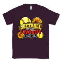 Plum Softball Is My Favorite Season Classic Tee - LillyAllenDesigns