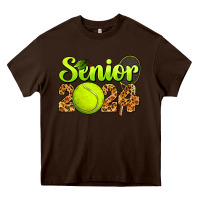 Chocolate Brown tennis senior 2024 Heavy Core Tee - BarkalooDesign