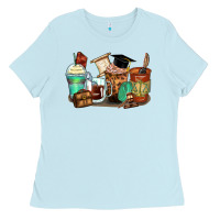Baby Blue lawyer coffee cups Ladies Tee - Zillion Design Studio