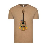 Vintage Coffee mexican guitar Vintage Tee - Artiststas