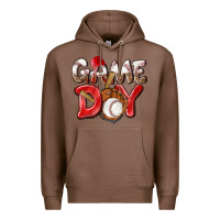 Chestnut Game day Baseball Premium Hoodie - NancyCooperArtShop