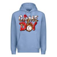 Colony Blue Game day Baseball Premium Hoodie - NancyCooperArtShop