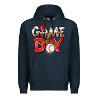 Navy Game day Baseball Premium Hoodie - NancyCooperArtShop