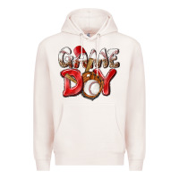 Pale Pink Game day Baseball Premium Hoodie - NancyCooperArtShop