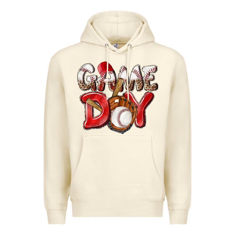 Game Day Baseball Premium Hoodie by NancyCooperArtShop | Teevron
