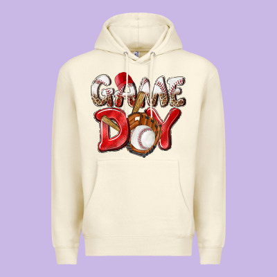 Game Day Baseball Premium Hoodie Designed By Nancycooperartshop