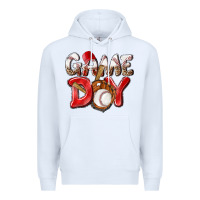 White Game day Baseball Premium Hoodie - NancyCooperArtShop