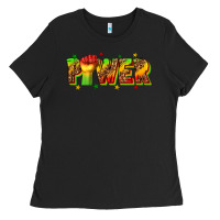 Black power juneteenth Ladies Tee - texasbilliewilder