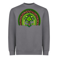 Storm Western Shamrock Cross Rainbow Heavyweight Sweatshirt - Artiststas