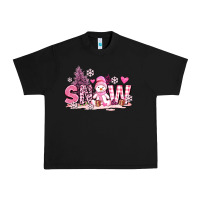 Black pink snowman and snow Urban Heavy Tee - AdoDesignShop