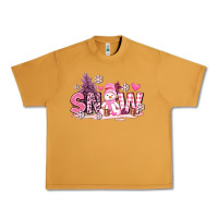 Peanut Butter pink snowman and snow Urban Heavy Tee - AdoDesignShop
