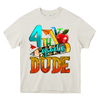 Cream 4th grade dude Heavy Core Tee - texasbilliewilder