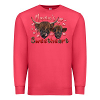 Cardinal mama's sweetheart highland cow and calf Premium Sweatshirt - RanaPortraitStore