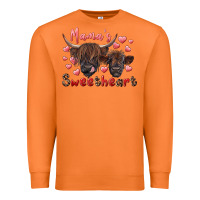 Carrot mama's sweetheart highland cow and calf Premium Sweatshirt - RanaPortraitStore