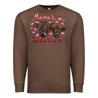 Chestnut mama's sweetheart highland cow and calf Premium Sweatshirt - RanaPortraitStore