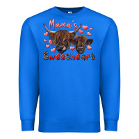 True Royal mama's sweetheart highland cow and calf Premium Sweatshirt - RanaPortraitStore