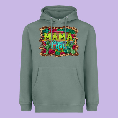 Mama Cita Serape Background Heavyweight Hoodie Designed By Barkaloodesign