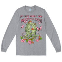 Heather Grey be with people who match your energy Long Sleeve Tee - MaliasSmallBusiness