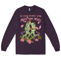 Plum be with people who match your energy Long Sleeve Tee - MaliasSmallBusiness