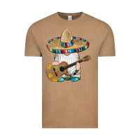 Vintage Coffee mexican gnomes guitar sombrero serape Vintage Tee - Artiststas