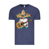 Vintage Denim mexican gnomes guitar sombrero serape Vintage Tee - Artiststas