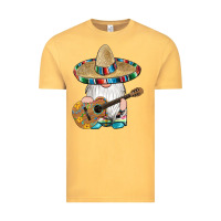 Vintage Mustard mexican gnomes guitar sombrero serape Vintage Tee - Artiststas