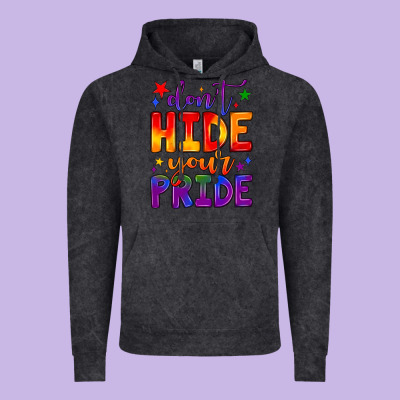 Don't Hide Your Pride Vintage Hoodie Designed By Jahusdesignshop