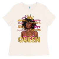 Bone queen afro woman Ladies Tee - texasbilliewilder