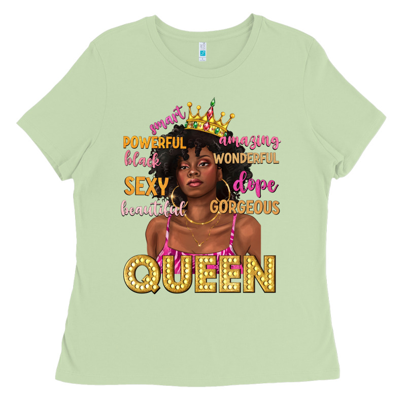 Queen Afro Woman Ladies Tee by texasbilliewilder | Teevron