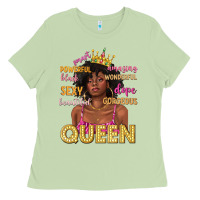Matcha queen afro woman Ladies Tee - texasbilliewilder