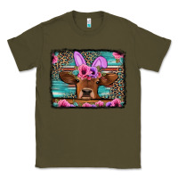 Army Green easter floral leopard cow Classic Tee - Jasminsmagicworld