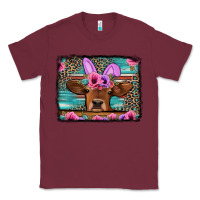 Burgundy easter floral leopard cow Classic Tee - Jasminsmagicworld