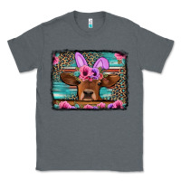 Charcoal Heather easter floral leopard cow Classic Tee - Jasminsmagicworld