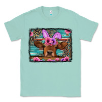 Seafoam easter floral leopard cow Classic Tee - Jasminsmagicworld