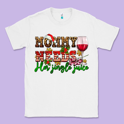 Mommy Needs Her Jingle Juice Classic Tee Designed By Adodesignshop