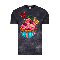 Cloud Black valentines day cupcake Vintage Tee - AdoDesignShop