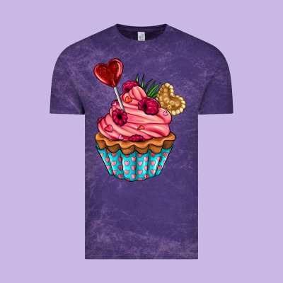Valentines Day Cupcake Vintage Tee Designed By Adodesignshop