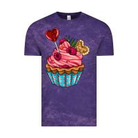 Cloud Purple valentines day cupcake Vintage Tee - AdoDesignShop