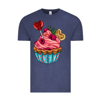 Vintage Denim valentines day cupcake Vintage Tee - AdoDesignShop