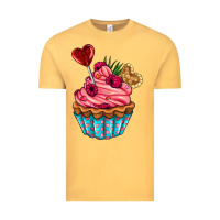 Vintage Mustard valentines day cupcake Vintage Tee - AdoDesignShop